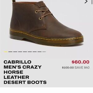 Dr. Martens Brown Leather Chukka Boots